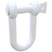 Steel barrier chain links | Shackle | galvanized and white coated